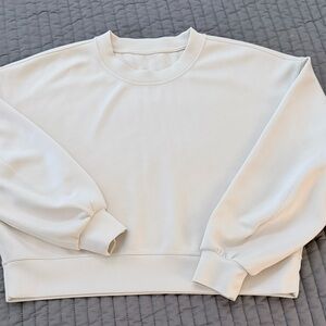 lululemon athletica Cream Crew Neck Sweater
